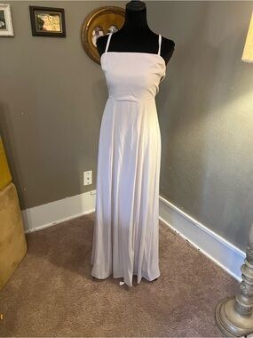 Elegant show me your mumu Lauren tie maxi bridesmaid dress made USA